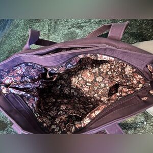 Vera Bradley Purple Floral Tote Bag